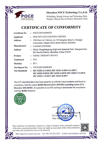 Certyfikat RoHs panel LED